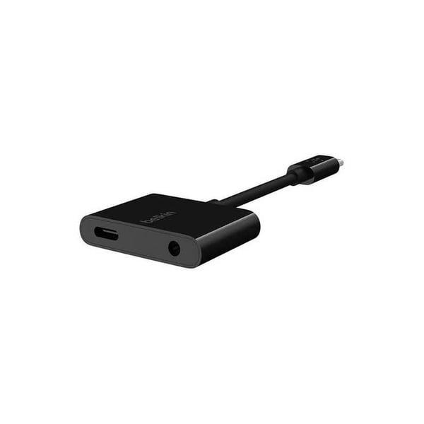 Buy Belkin Usbc Audio + Usbc Charge Adapter Black Online in UAE
