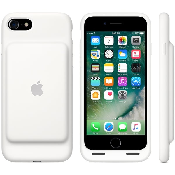 apple iphone 7 smart battery case white mn012zm a