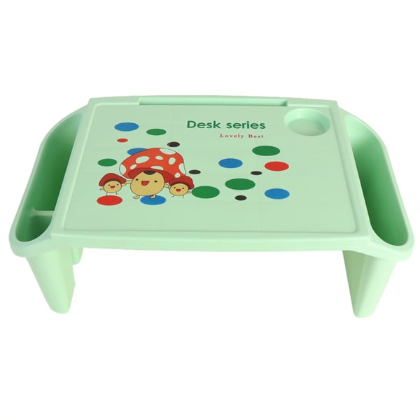 Lavish Study Table Plastic Children Small Study Table With Storage For Kid Adult Home Bedroom Furniture Portable-green Color 1 Unit