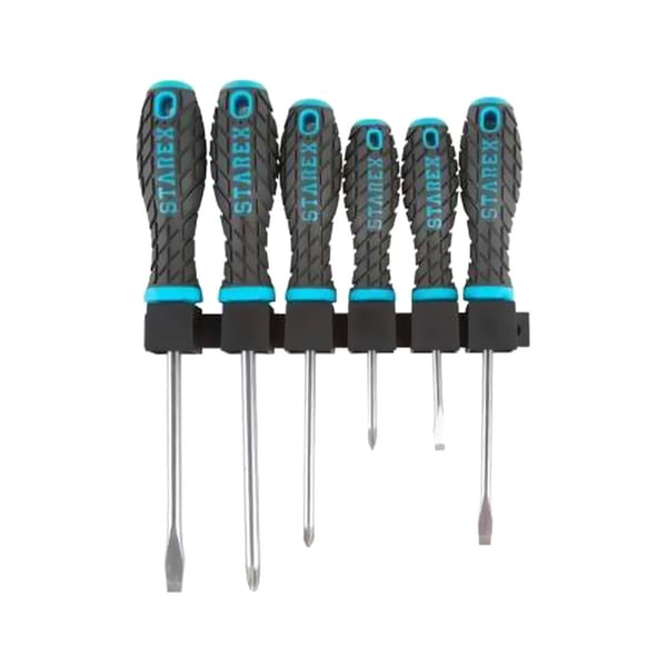 Buy Screwdriver Set 6pcs Soft Rubber Grip Handle Starex Brand