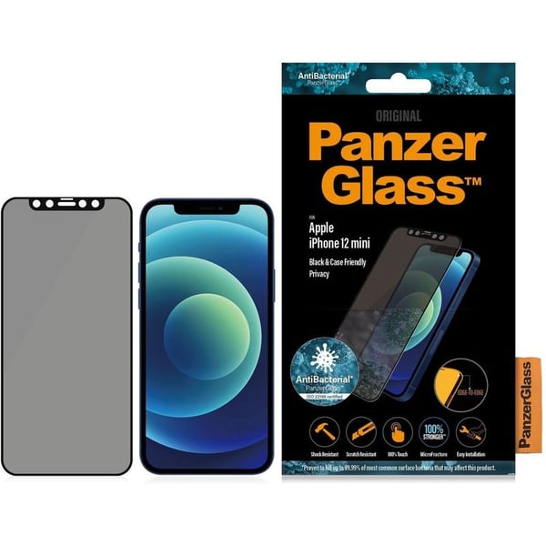 Panzerglass ETE Privacy Screen Protector Black iPhone 12 mini