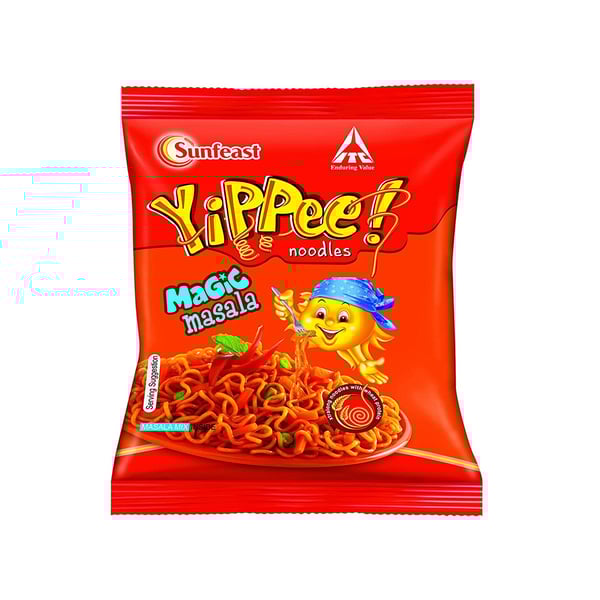 Sunfeast Noodles - Yippee Noodles Magic Masala 32g Sunfeast Noodles - Yippee Noodles Magic Masala 32g