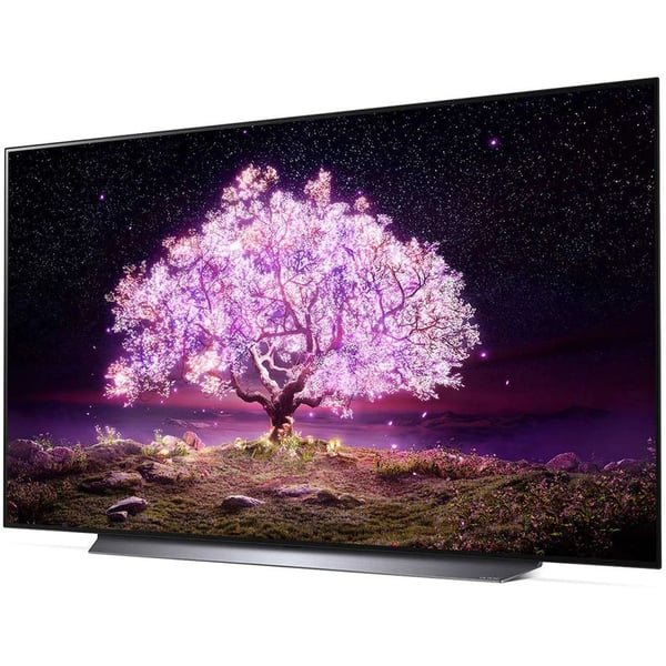 LG OLED TV 77 Inch C1 Series Cinema Screen Design 4K Cinema HDR webOS Smart with ThinQ AI Pixel Dimming