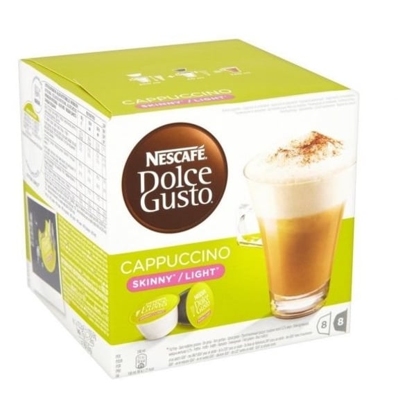 Nescafe Dolce Gusto Skinny Cappuccino Coffee Capsules (16 Capsules, 8