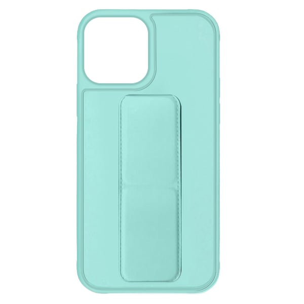 Margoun case for iPhone 14 Pro Max with Hand Grip Foldable Magnetic Kickstand Wrist Strap Finger Grip Cover 6.7 inch Mint Green