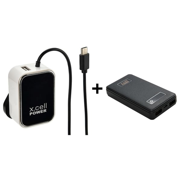 Xcell HC225 Wall Charger + PC8100 Power Bank 8000mAh