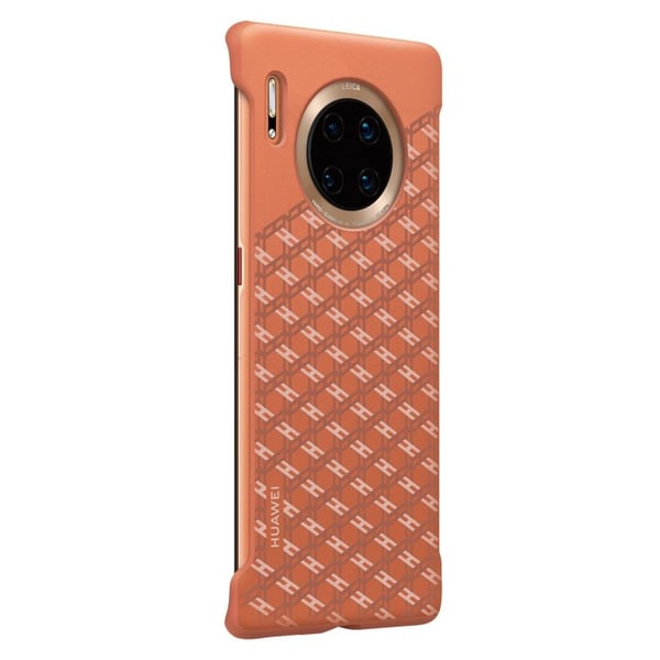 Huawei Vegan Leather PU Case Orange For Mate 30 Pro Huawei Vegan Leather PU Case Orange For Mate 30 Pro
