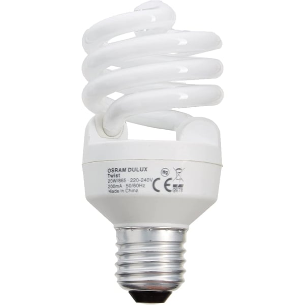Osram Dulux Mini Twist E27 Fluorescent Bulb 20w 1300lm 865