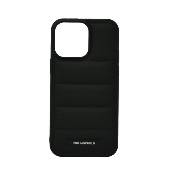 Karl Lagerfeld Nylon Puffy Elongated Logo Hard Case For Iphone 14 Pro Max Black Karl Lagerfeld Nylon Puffy Elongated Logo Hard Case For Iphone 14 Pro Max Black