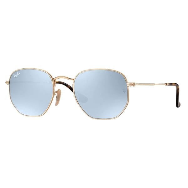 RayBan RB3548N-001/30-54 New Hexagon Gold Unisex Sunglasses RayBan RB3548N-001/30-54 New Hexagon Gold Unisex Sunglasses