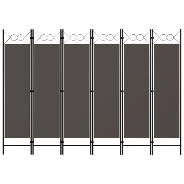 Vidaxl 6-panel Room Divider Anthracite 240x180 Cm