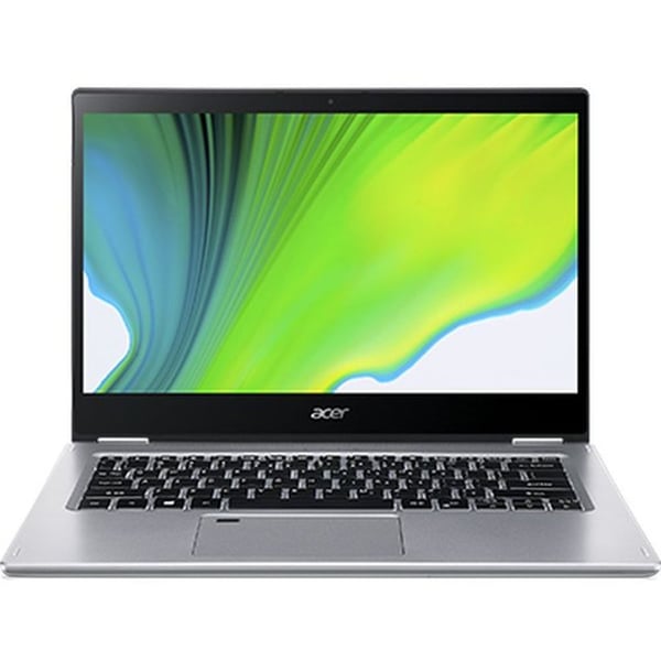 Acer Spin 3 SP314-54N-530C NX.HQ7EM.003 20 in 1 Laptop - Core i5 1GHz 4GB 256GB Shared Win10Home FHD 14inch Silver English/Arabic Keyboard