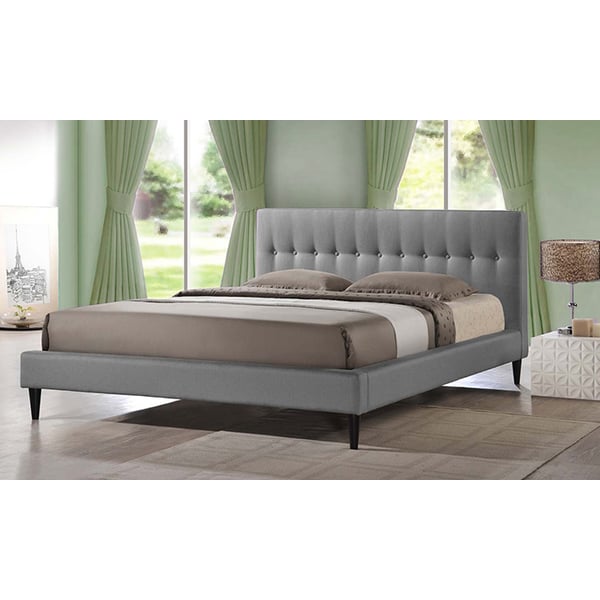 King grey shop platform bed