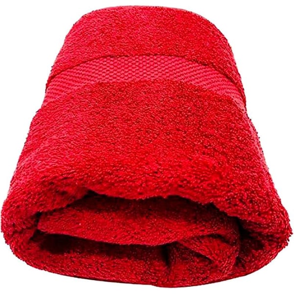 High Quality Cotton Red Bath Towel 70*140 cm