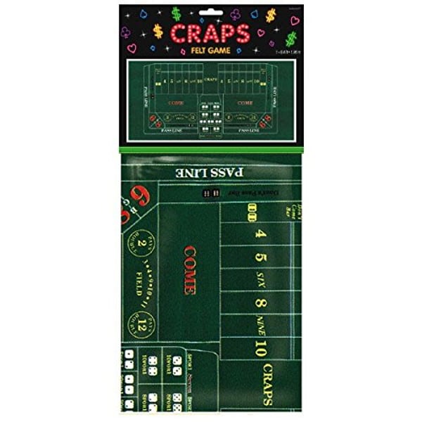 Amscan Craps Party Table Cover, 37