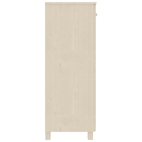 Vidaxl Shoe Cabinet Honey Brown 85x40x108 Cm Solid Wood Pine