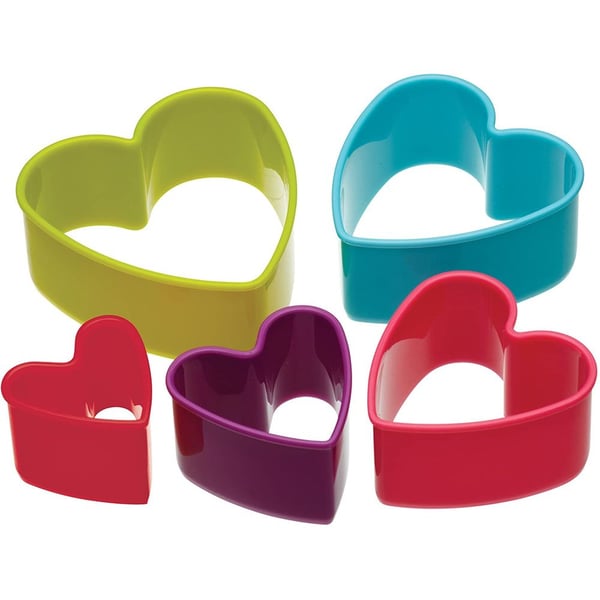 Colourworks Heart Shaped Cookie Cutters 5pc Set