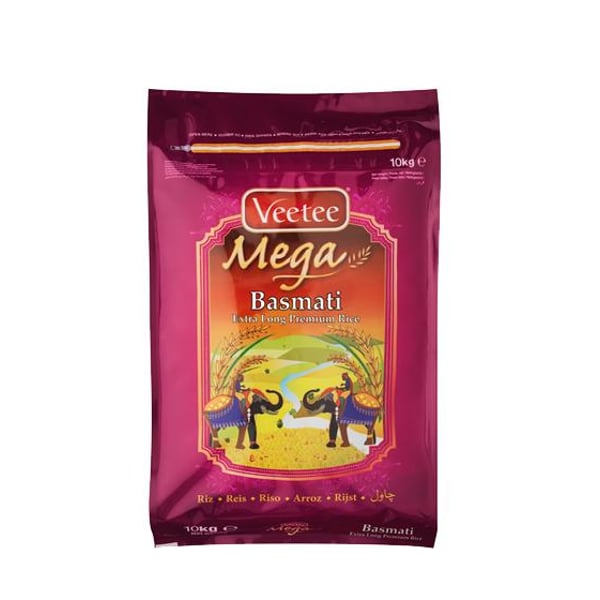 Veetee Mega Basmati Extra Long Premium Rice 10kg Veetee Mega Basmati Extra Long Premium Rice 10kg