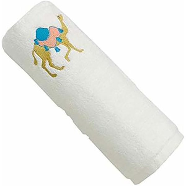 Personalized For You Cotton White Camel Blue Embroidery Bath Towel 70*140 cm