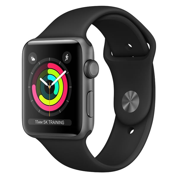 Apple Watch Series 3 GPS - 42mm Space Grey Aluminium Case with Black Sport Band Apple Watch Series 3 GPS - 42mm Space Grey Aluminium Case with Black Sport Band