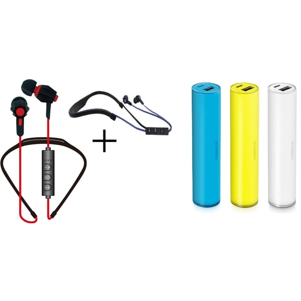 Xcell SHS300 Bluetooth Headset + Nokia DC19 Portable USB Charger