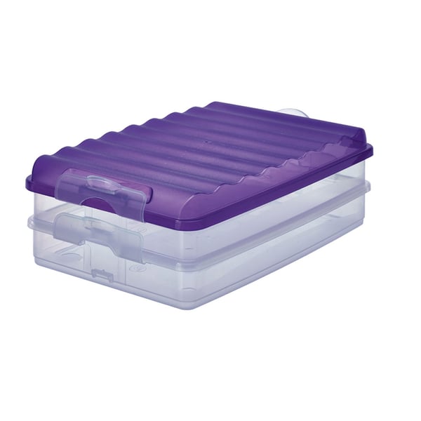 RIVAL Fridge Box Flat 2Layer Viloet RIVAL Fridge Box Flat 2Layer Viloet