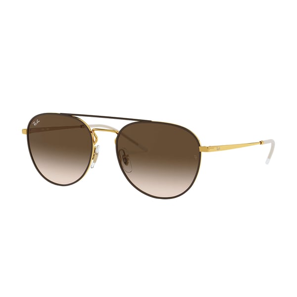 RayBan RB3589-905513-55 Brown/Gold Metal Unisex Sunglasses RayBan RB3589-905513-55 Brown/Gold Metal Unisex Sunglasses