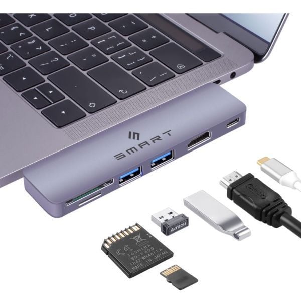 Smart SMHBC6 Premium 6-in-1 USB-C Hub