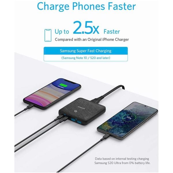 Anker Power Port Atom III Slim Charger Black Anker Power Port Atom III Slim Charger Black