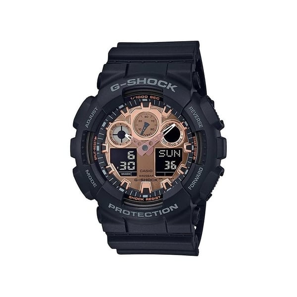 Casio G-Shock Black Resin Men Watch GA-100MMC-1A