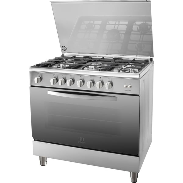 Indesit 5 Gas Burners Cooker I95T1CXEX Indesit 5 Gas Burners Cooker I95T1CXEX