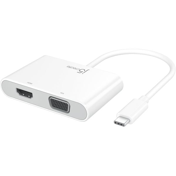Buy J5Create USBC TO HDMI & VGA Adapter White Online in UAE Sharaf DG