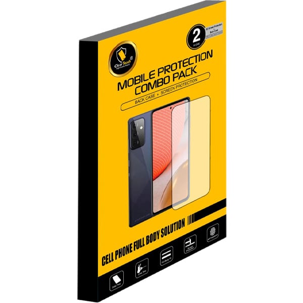 Buy Clear Touch Screen Protector With Case Clear Galaxy S Series Online in UAE Sharaf DG
