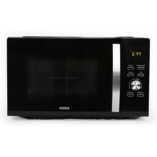 Vestel 25L Microwave Oven With Grill 25dcb125l, Black Color, Healthy Cooking, With Defrost Function, 1 Year Warranty