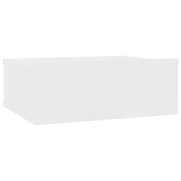 vidaXL Floating Nightstand White 40x30x15cm Engineered Wood