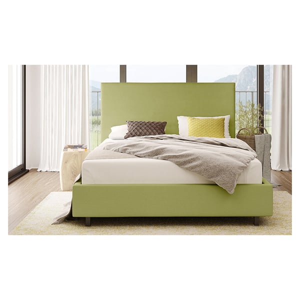 Wilmut Full Size Upholstered Bed Super King without Mattress Green