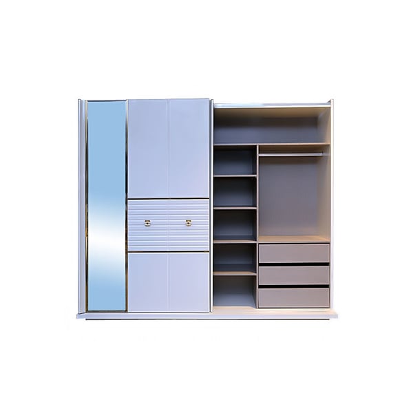 Pan Emirates Perlaa 2 Door Sliding Wardrobe White Pan Emirates Perlaa 2 Door Sliding Wardrobe White