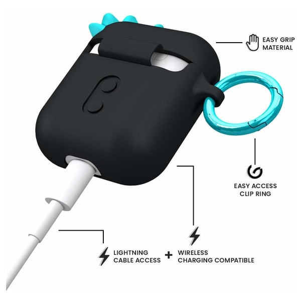 Case-Mate CM039610 AirPod Case Creature Pods Spike Harmless (Black) Case-Mate CM039610 AirPod Case Creature Pods Spike Harmless (Black)