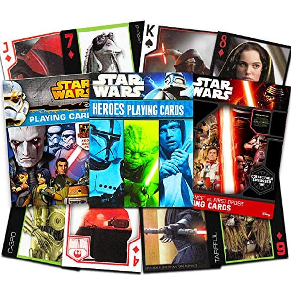 Cartamundi Star Wars Playing Cards Set Of 3 Decks