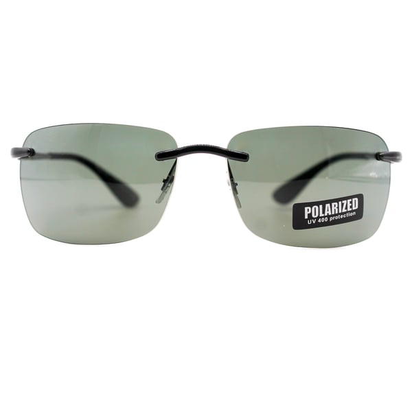Ray Polo Sunglasses Tr163 C01 Size 60 Black Rectanguler Polarized Unisex