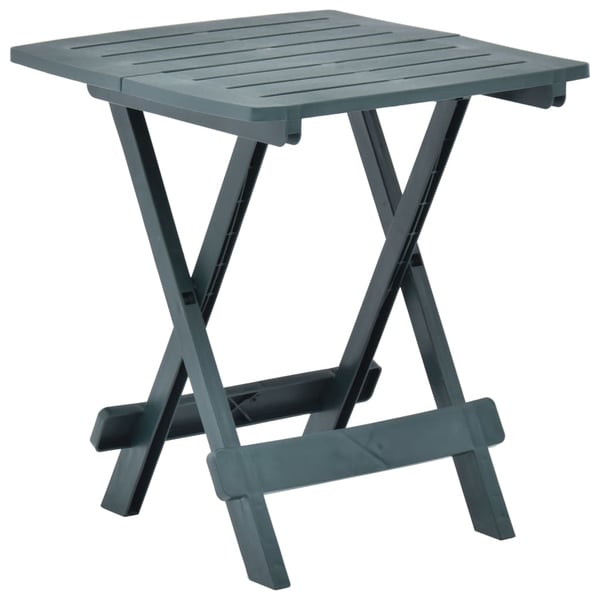 vidaXL Folding Garden Table Green 45x43x50 cm Plastic vidaXL Folding Garden Table Green 45x43x50 cm Plastic