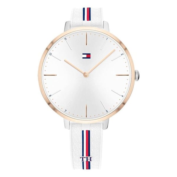 Tommy Hilfiger Meg Twp Tone Silicone Women Watch 1782156