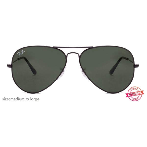 RayBan Aviator Black Metallic Unisex Sunglasses RayBan Aviator Black Metallic Unisex Sunglasses