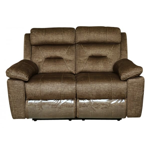 Grey 2 seater on sale recliner sofa