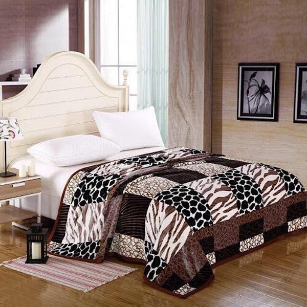 Soft Fleece Blanket, Animal Print Design