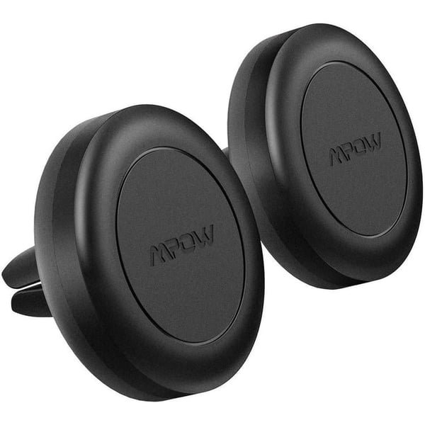 Mpow Magnetic Air Vent Car Phone Mount/holder (2-pcs) 4 Powerful Pagnets - 360degree Rotation Black