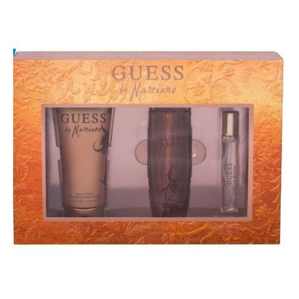 Buy Guess MARCIANO 3pcs 100ml EDT 200ml Body Lotion 15ml Mini Women Giftset Online in UAE Sharaf DG