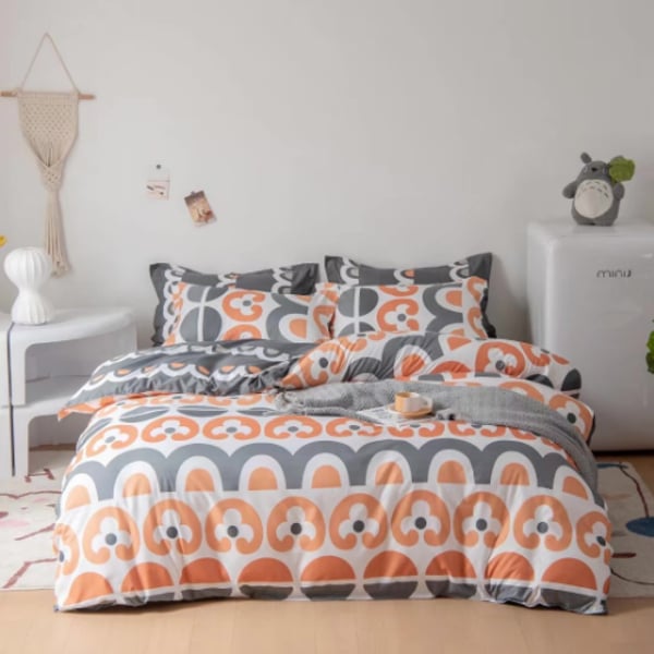 Luna Home King Size 6 Pieces Bedding Set Without Filler, Cute Boho Design Luna Home King Size 6 Pieces Bedding Set Without Filler, Cute Boho Design