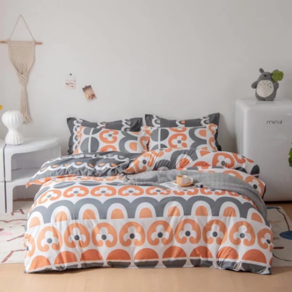 Luna Home King Size 6 Pieces Bedding Set Without Filler, Cute Boho Design