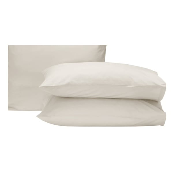 Kingtex Pillow Cover2PcsSet 50 x75cm180TC Cream